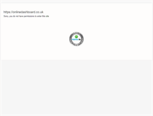 Tablet Screenshot of onlinedashboard.co.uk
